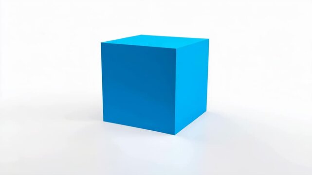 Blue rectangular object with two circular cutouts on side isolated on white background