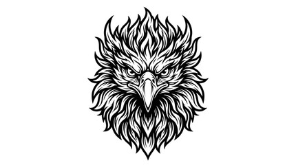 Obraz premium Eagle Head Vector Graphic Isolated on White Background