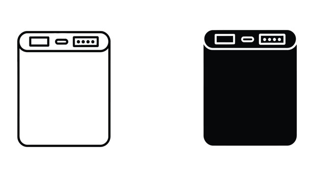 Power bank comparison with white and black design