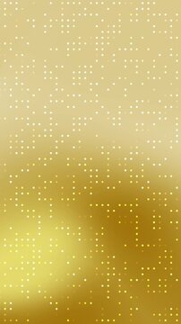 Elegant gold background with decorative dots pattern and soft lighting effect, suitable for social media, invitations, and web banners.