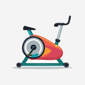 Stationary Exercise Bike Illustration