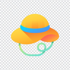 Fototapeta premium Hat Cap Headwear Fashion Accessory Style Icon Set