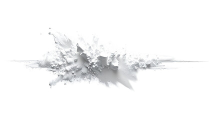 Fototapeta premium Minimal White Chalk Powder Burst