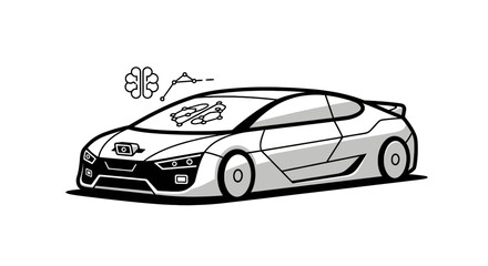 Obraz premium Car Sports Vehicle Automobile Racing.