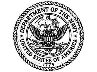 Fototapeta premium Official seal of the united states department of the navy