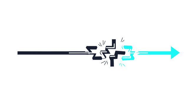 Electricity, shock, arrow, vector icon, energy, power, lightning bolt