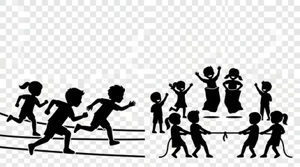 Fototapeta premium Children Engaging in Outdoor Play and Fun Activities