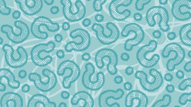 Hand drawn Question Mark Pattern Background Set