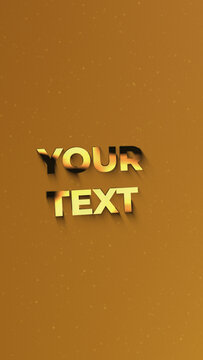 Glossy Elegant Animated Text Intro &ndash; Outline to Shimmer Luxury Brand Opener Vertical