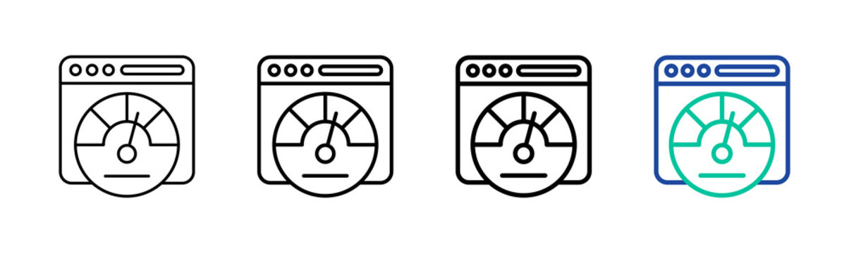 Fico Score Icon Collection Different Style Outline
