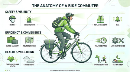 Fototapeta premium Bike Commuter
