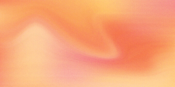 Blurred color gradient background, abstract yellow red orange grain gradation texture, vector soft peach texture blur abstract background