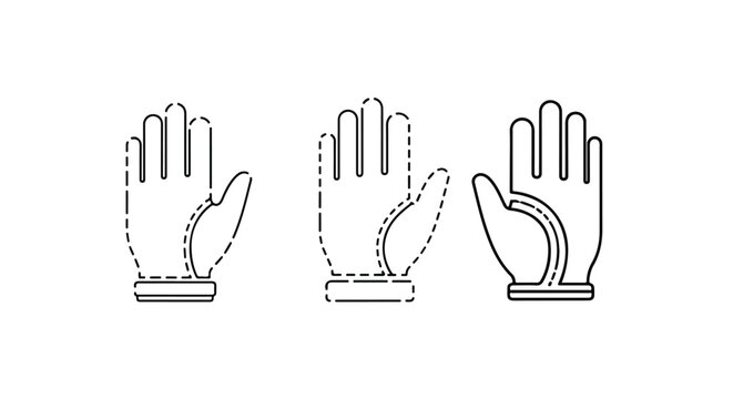 Raised hands community border pattern