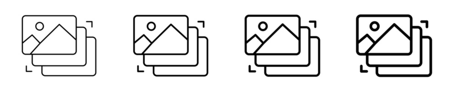Image Editor Icon Set Different Style Collection