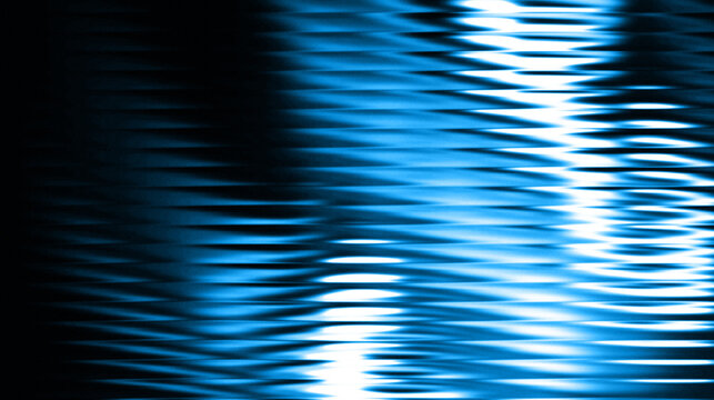 Blue abstract background with flowing light lines and futuristic wave design