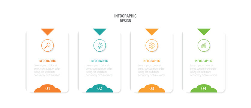 Infographic design template with place for your data. Business data visualization. Vector illustration. 