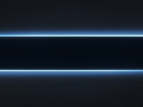 Blue Neon Light Horizon Abstract Background