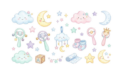 set of baby elements © Wilda