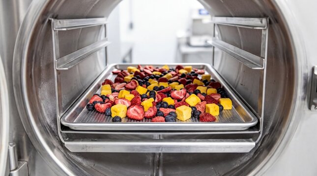 Advanced Freeze Dryer Chamber Preserving Fruit: Essential for Food & Pharmaceutical Quality