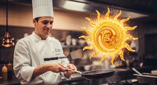 chef cooking in a kitchen