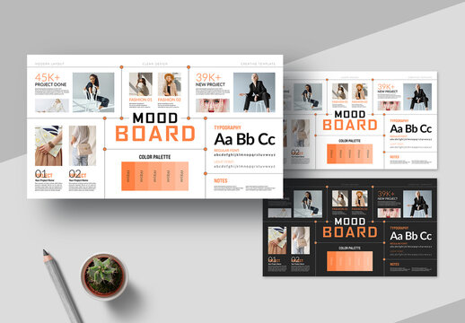 Mood Board Template Layout