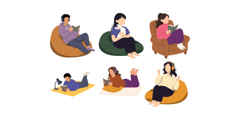 Fototapeta premium Cozy Lifestyle Illustration