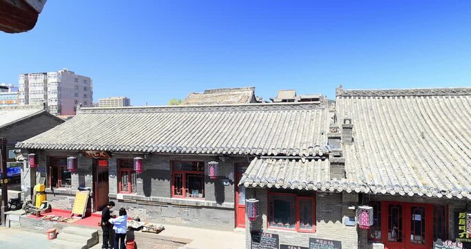 Chinese-style guesthouses renovated and remodeled in the ancient city