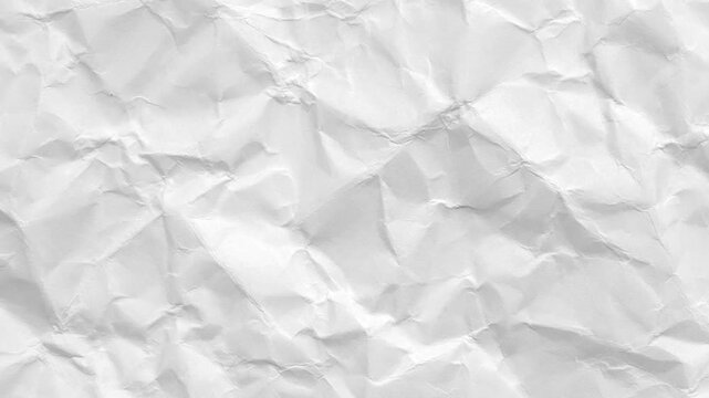 White crumpled paper recycled kraft sheet texture background