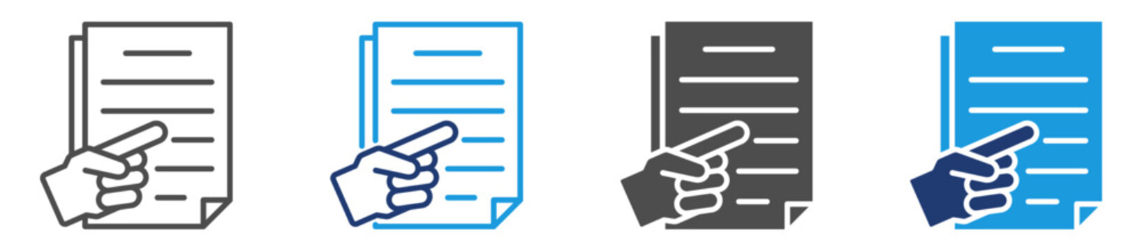 pointing multi purpose icon set