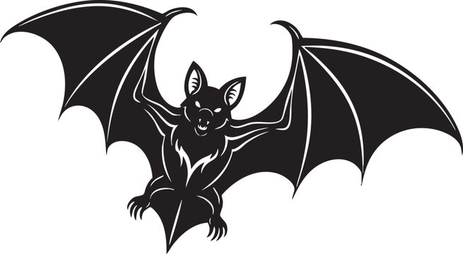 Black Silhouette Horror Mascot Collection &ndash; Creepy Cartoon Monster Vector Set
