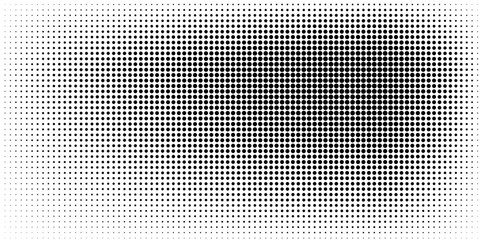 Abstract Black and White Halftone Dot Pattern © hidaya