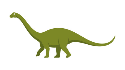 Green Dinosaur Brontosaurus Illustration © turok123