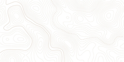 Obraz premium Geography landscape Topo contour map on white background, Topographic contour lines. Topography map art curve drawing. vector illustration.