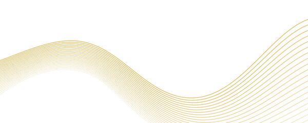 Fototapeta premium Abstract orange wavy lines illustration