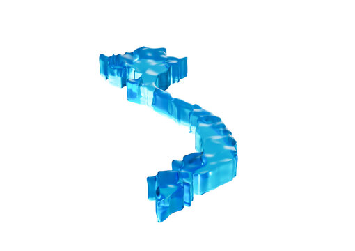 Water Ice Map Of Vietnam Global Warming Melting Glacier In Deep Ocean Blue Water 3d Illustration