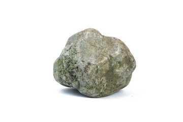 Obraz premium Natural stone isolated on white background with clipping path.