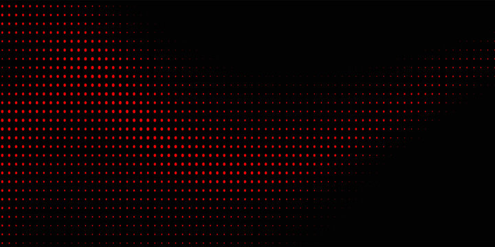 Abstract red halftone wave background with flowing dotted gradient, warm modern texture