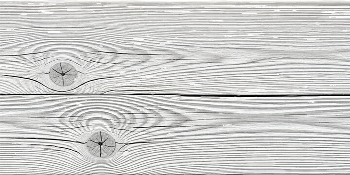 Black and white wood grain texture with knots and lines pattern