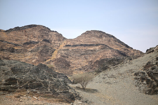 rocky mountains in Arabia