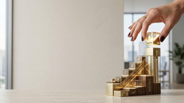 Hand reaching into a gold clock illustrating investment growth strategy and time management in financial decisions