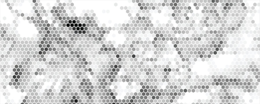 Hexagon grid background texture pattern colorful . Honeycomb vector background. Isometric geometry. Aspect Ratio 2:1