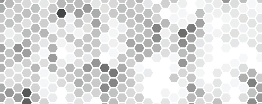 white elegant background with hex pattern eps 10.