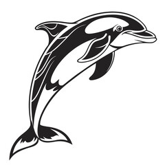 Naklejka premium dolphin vector illustration