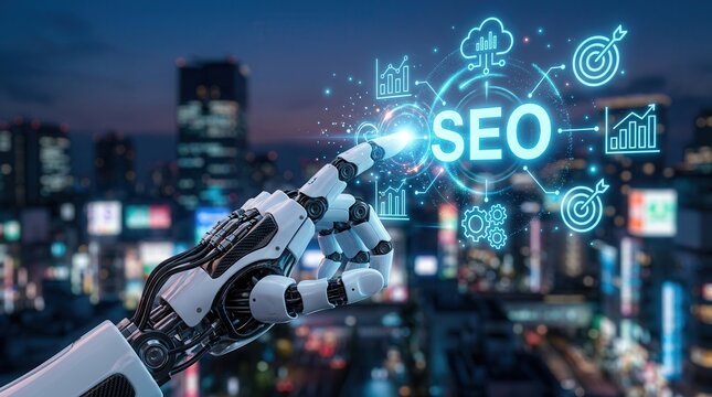Digital campaign success achieved by using AI intelligent optimization tools for SEO visibility and keyword analytics.