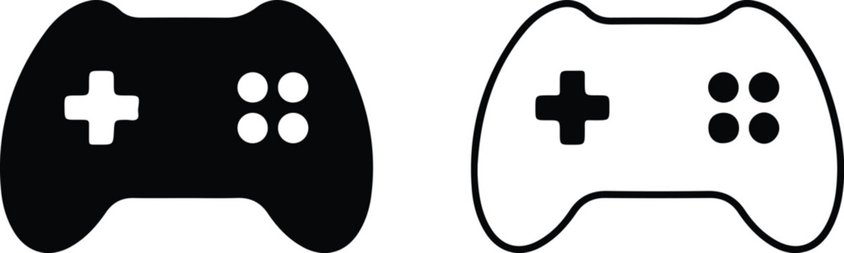 game controller icon set vector logo design 