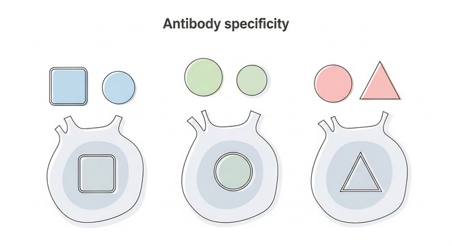 Antibody Specificity: Visual Representation of Immune System Recognition.