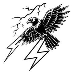 Fototapeta premium eagle with wings