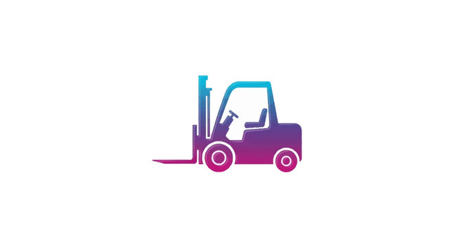 Forklift Machine Industrial Equipment Vehicle.