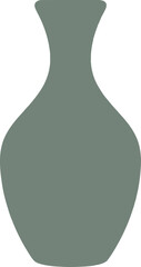 Fototapeta premium vector can be editable Simple ceramic vase silhouette for interior design