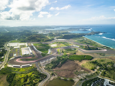 Pertamina Mandalika Circuit Aerial View Lombok Indonesia